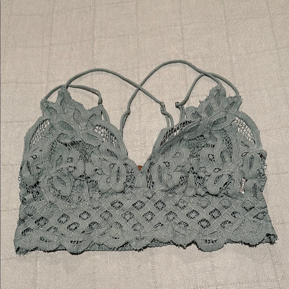 Lace Bralette in Gray